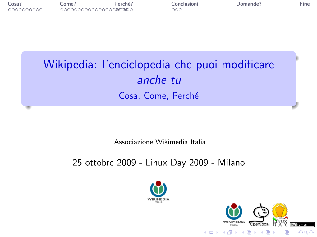 Wikipedia: L'enciclopedia Che Puoi Modificare