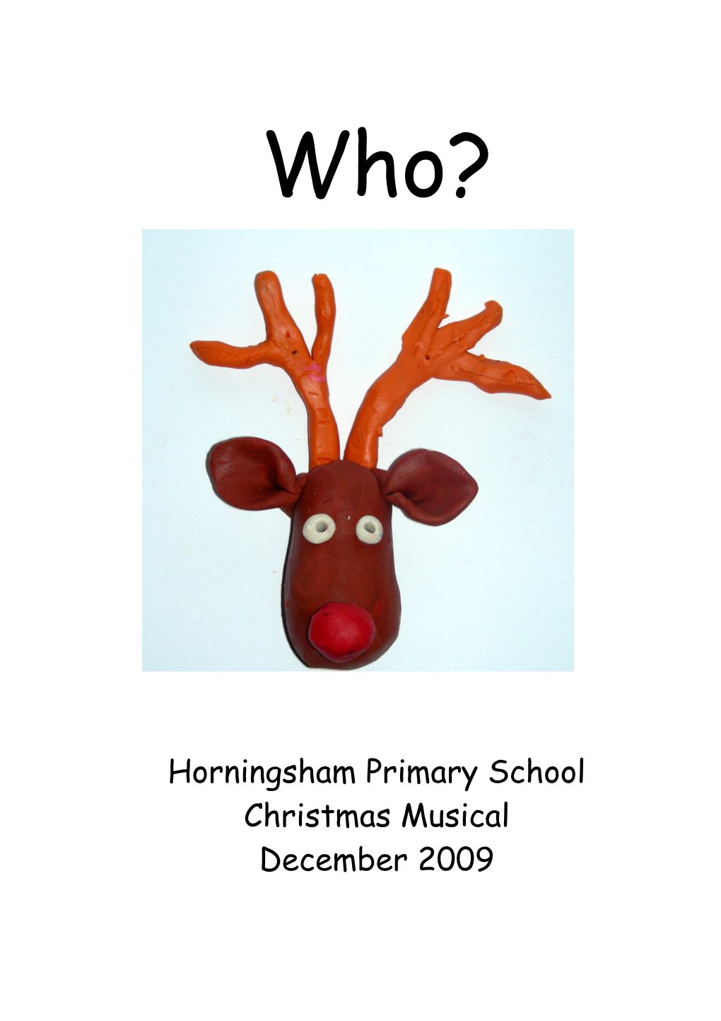 Horningsham Primary School Christmas Musical December 2009