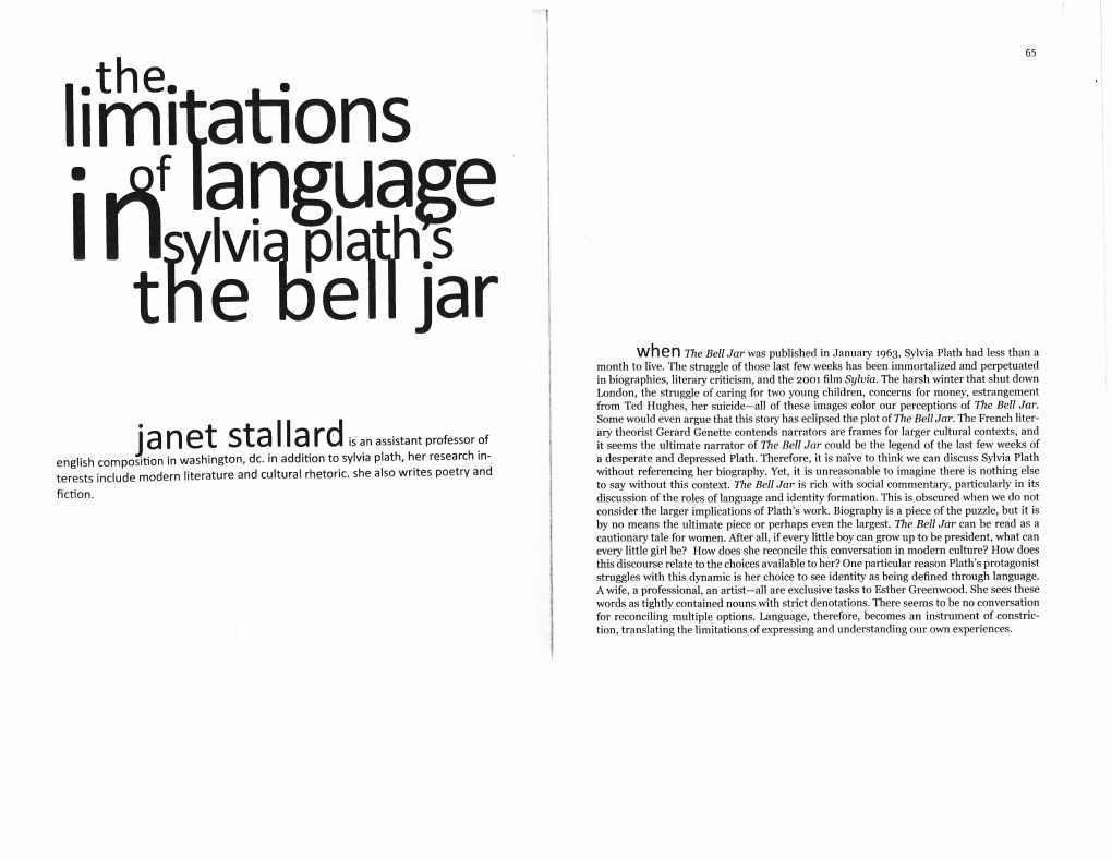 The Limitations of Language in Sylvia Path's the Bell