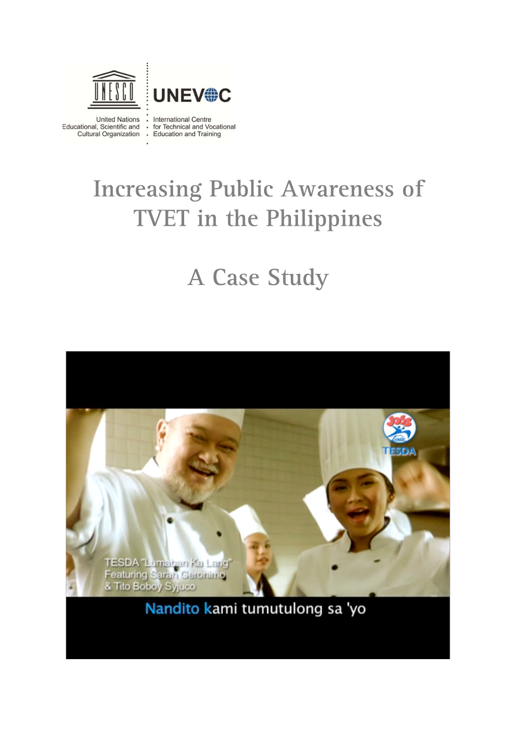 Increasing Public Awareness of TVET in the Philippines a Case Study