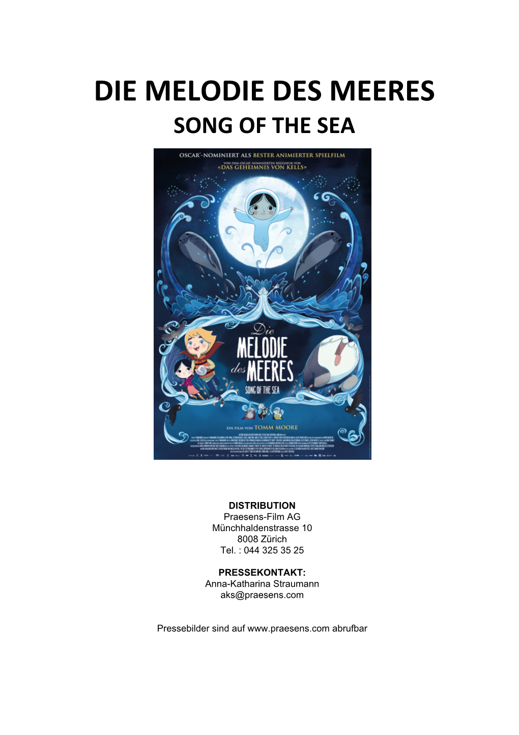 Die Melodie Des Meeres Song of the Sea