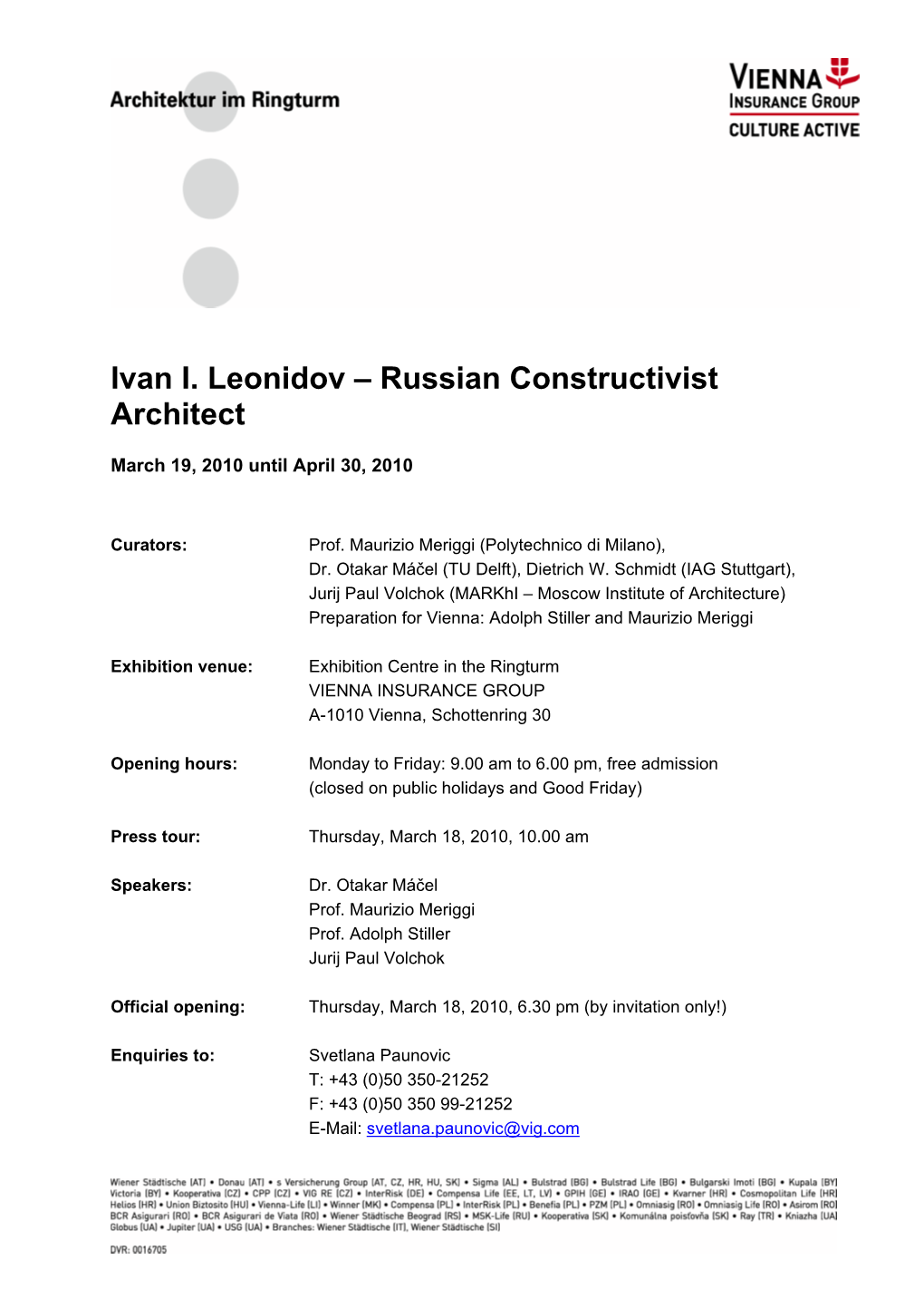 Ivan I. Leonidov – Russian Constructivist Architect