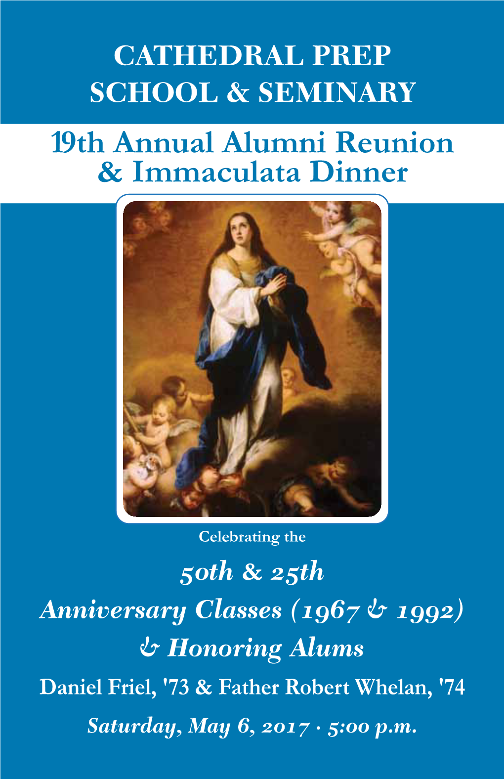 19Th Annual Alumni Reunion & Immaculata Dinner