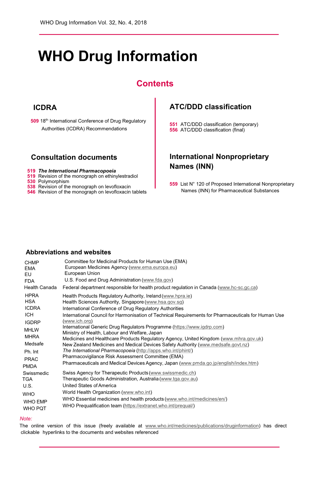 WHO Drug Information Vol