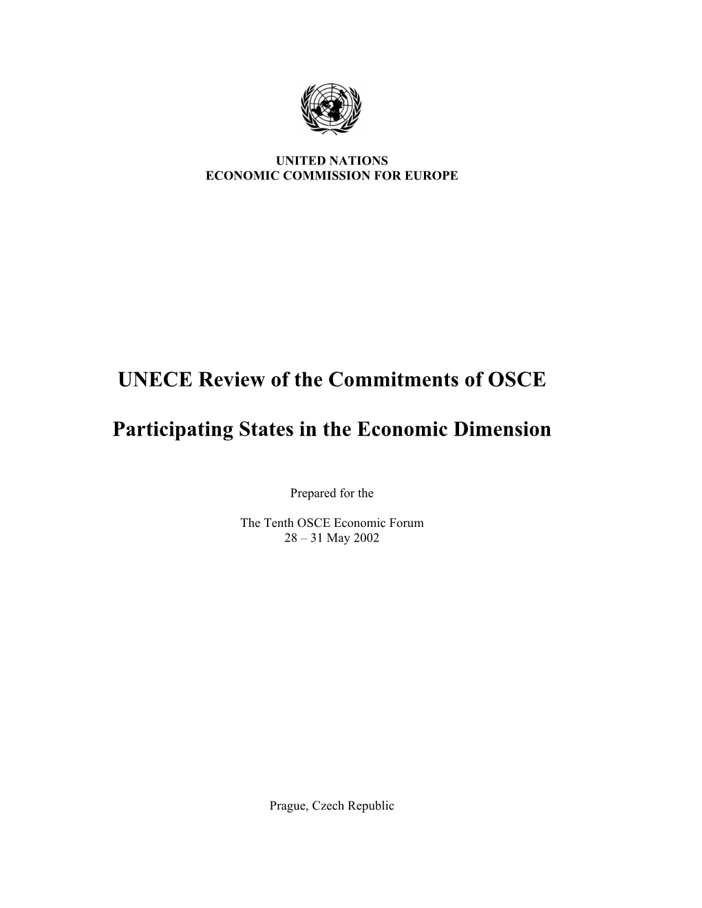 UNECE Review of the Commitments of OSCE Participating States in The