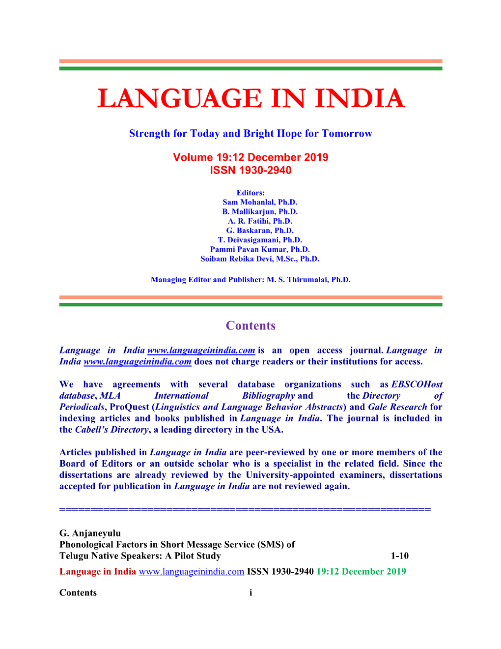 Language in India