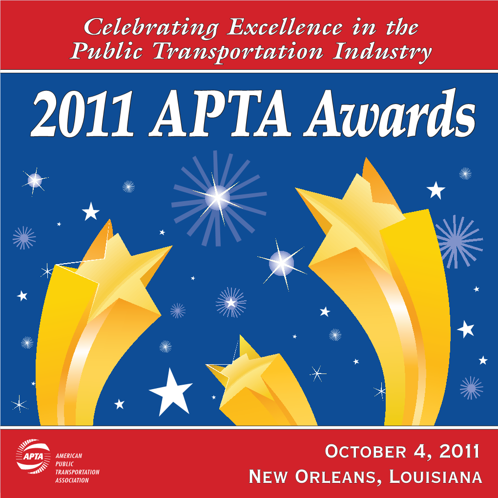 2011 APTA Awards Program