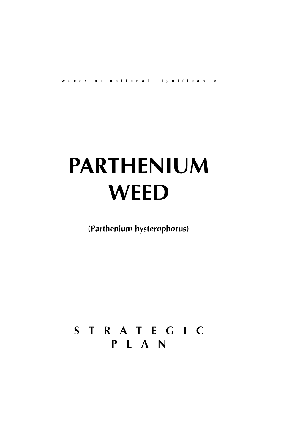 Parthenium Weed