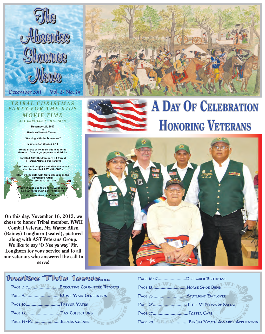 The Absentee Shawnee News December 2013 Vol