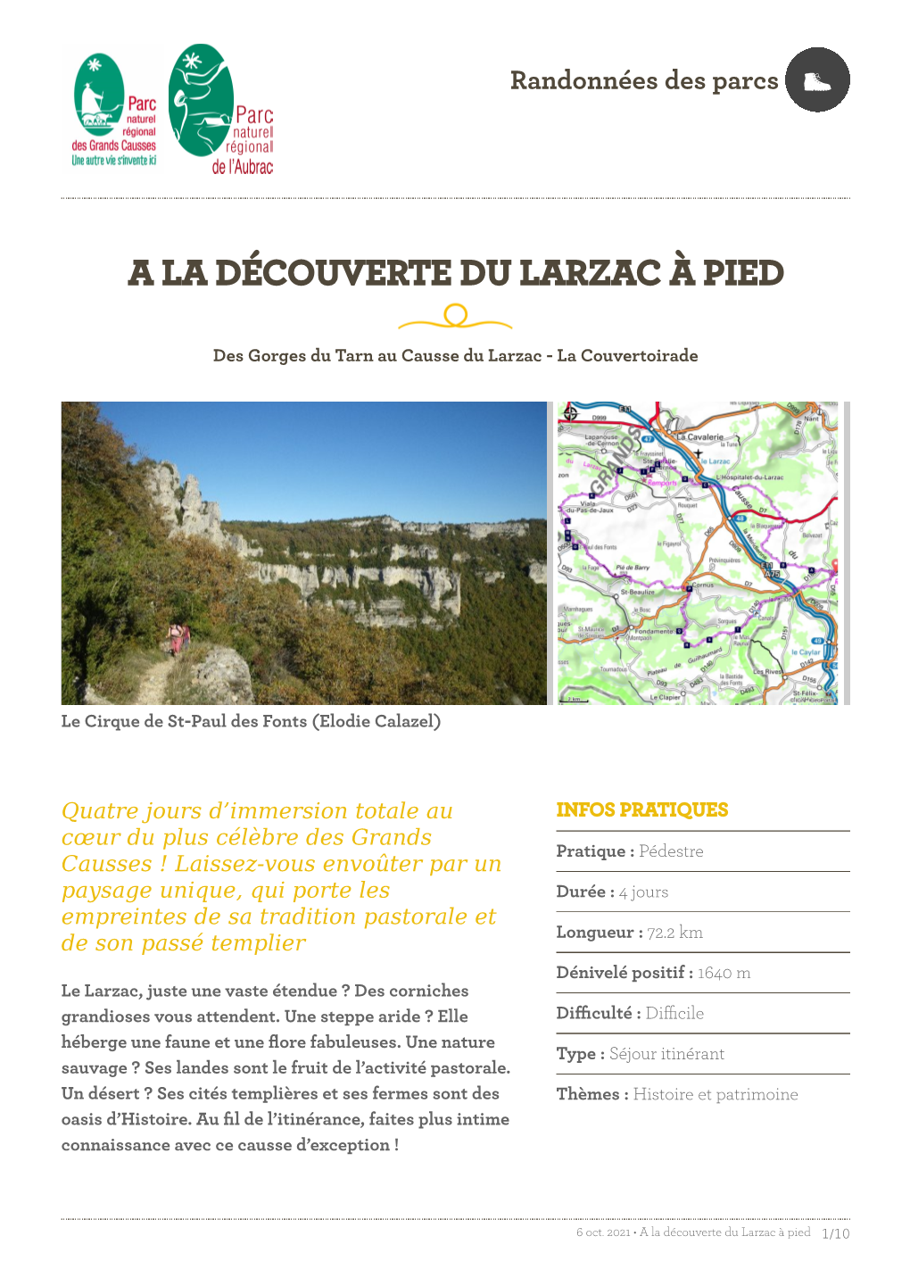 A La Découverte Du Larzac À Pied