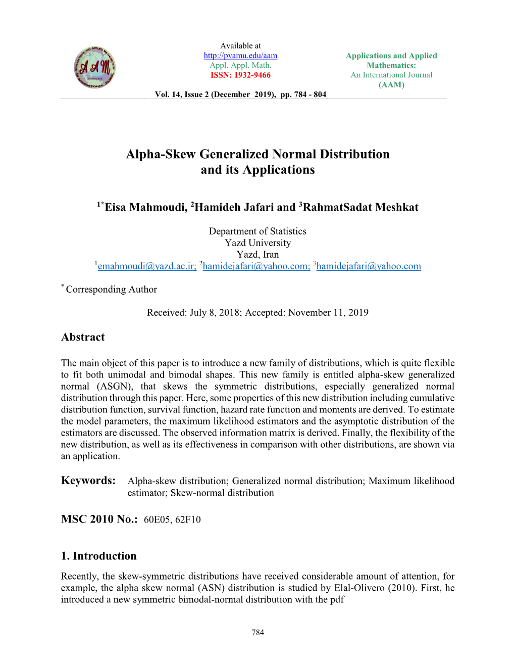 Alpha-Skew Generalized Normal Distribution and Its Applications