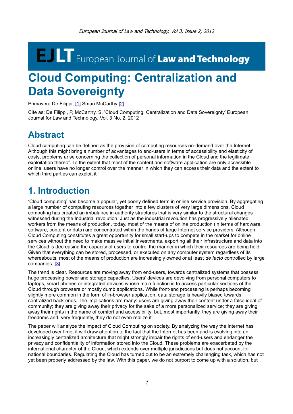 Cloud Computing