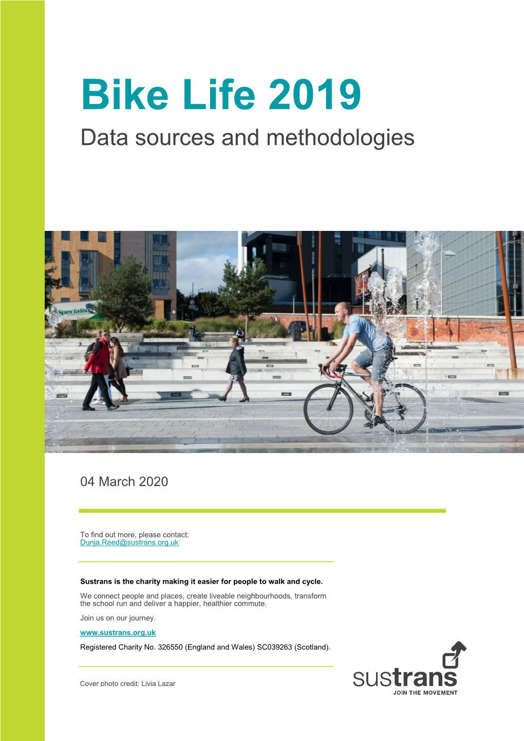 Bike Life 2019 Data Sources and Methodologies