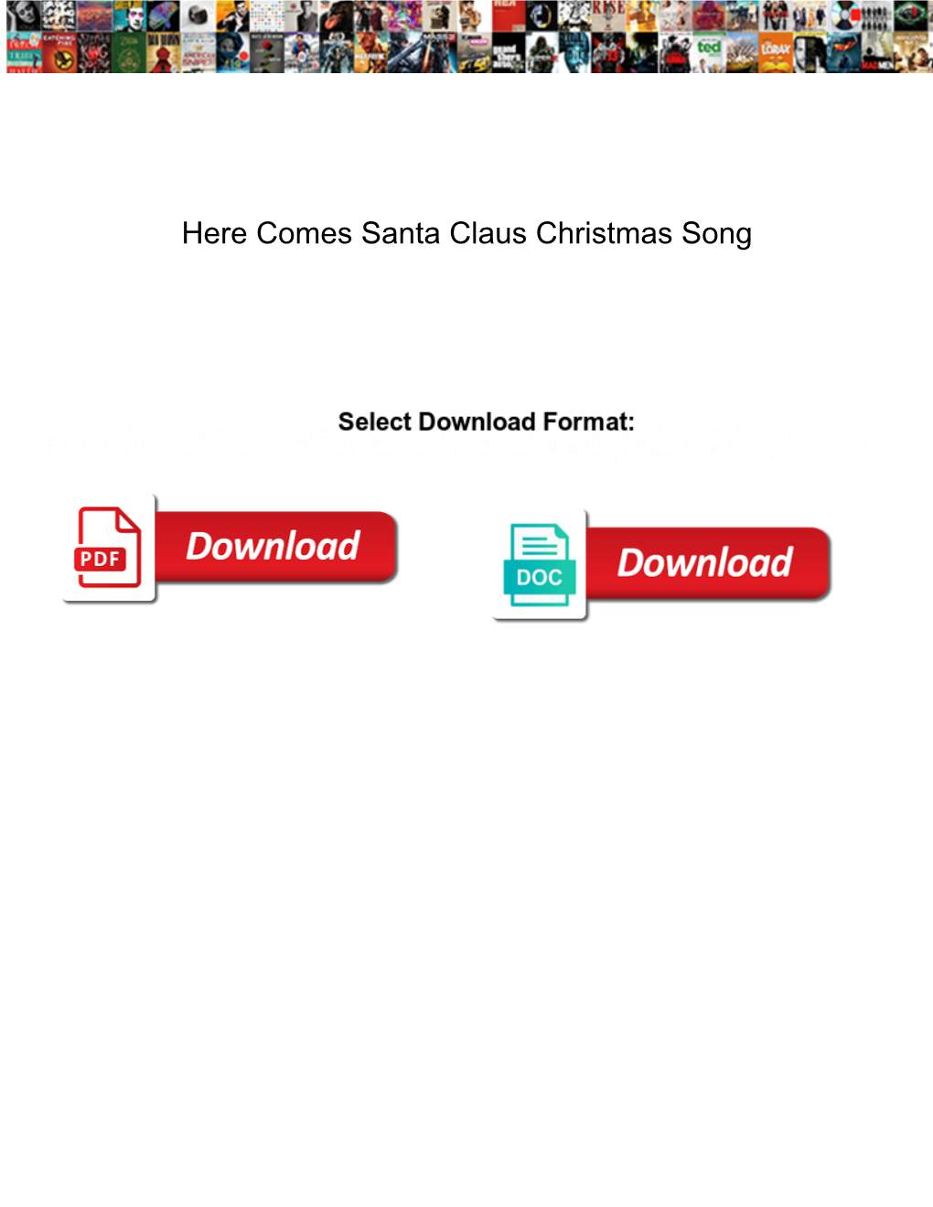 Here Comes Santa Claus Christmas Song