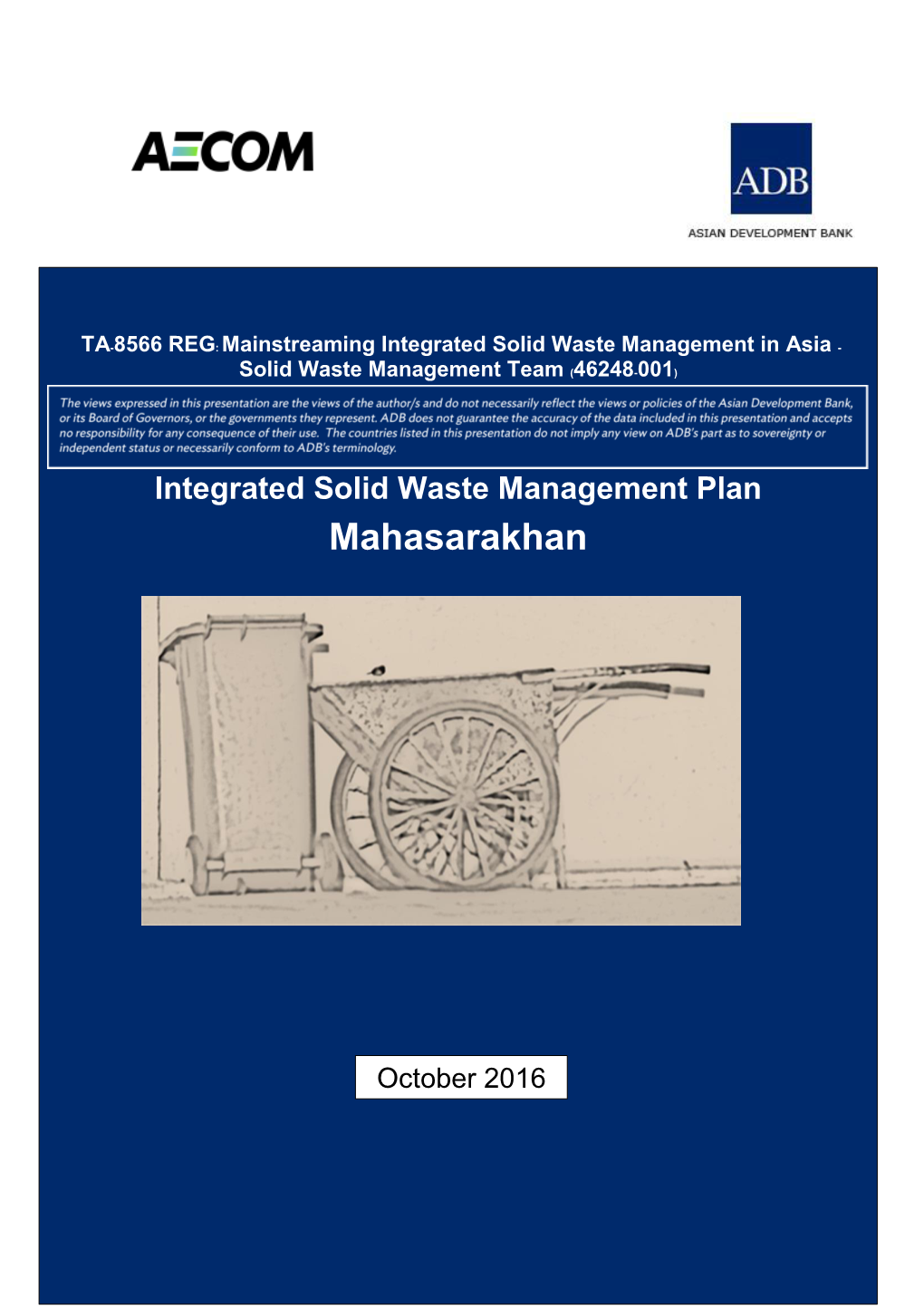 Integrated Solid Waste Management Plan Mahasarakhan