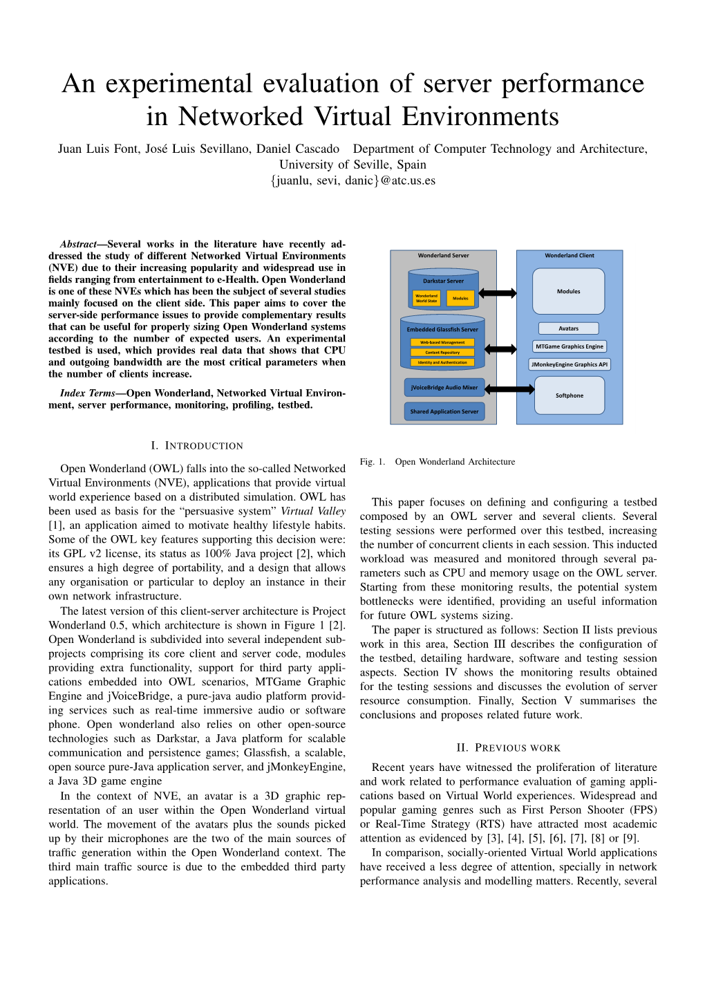 An Experimental Evaluation of Server Performance in Networked Virtual Environments