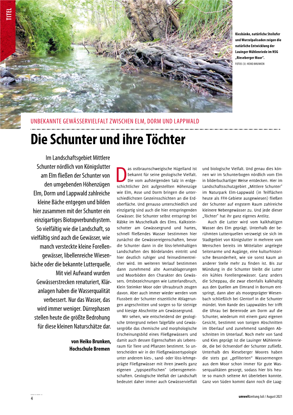 Die Schunter Und Ihre Toechter