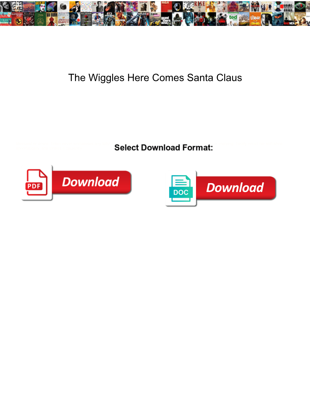 The Wiggles Here Comes Santa Claus