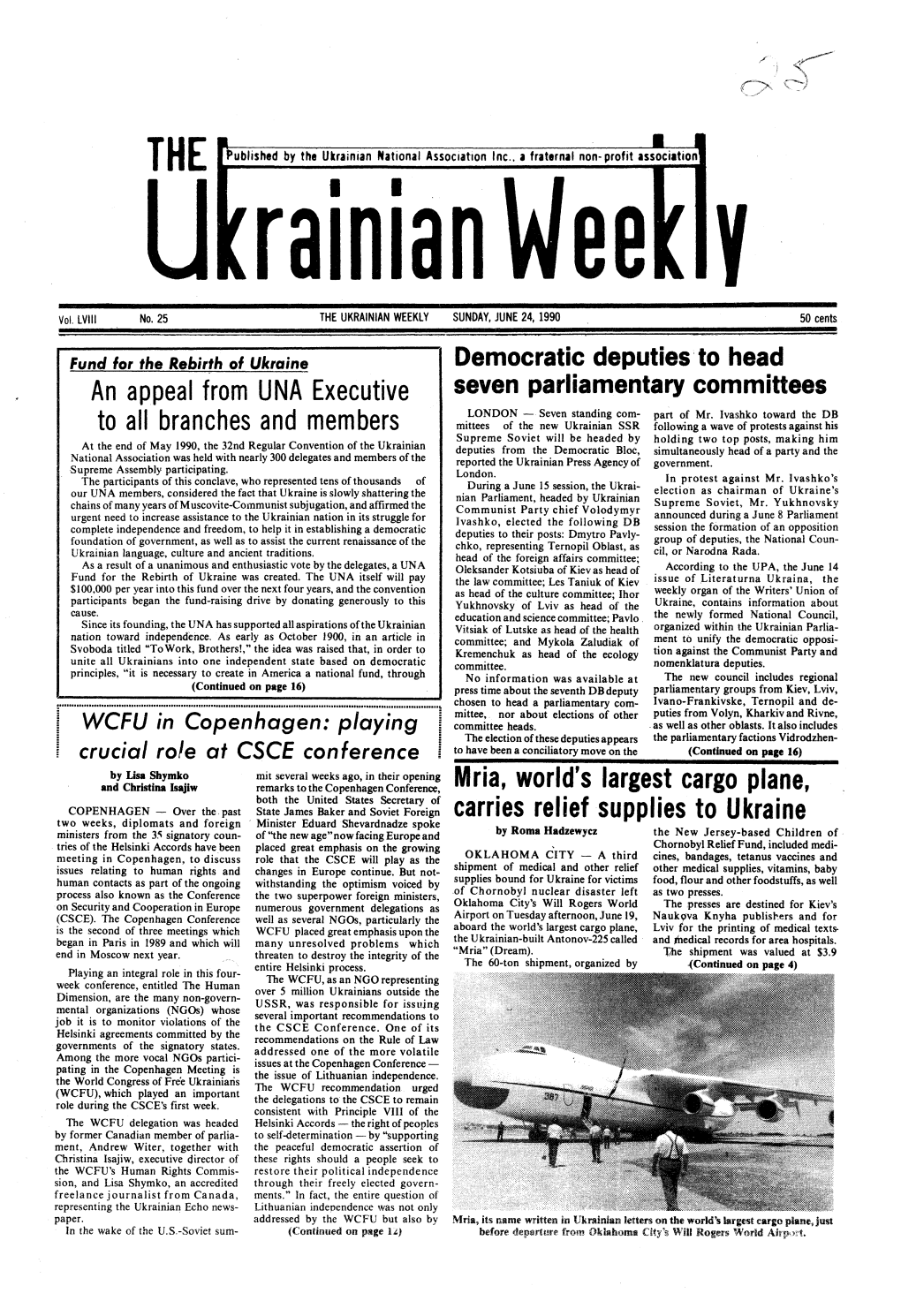 The Ukrainian Weekly 1990, No.25