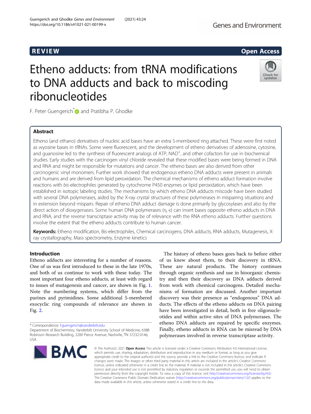 From Trna Modifications to DNA Adducts and Back to Miscoding Ribonucleotides F