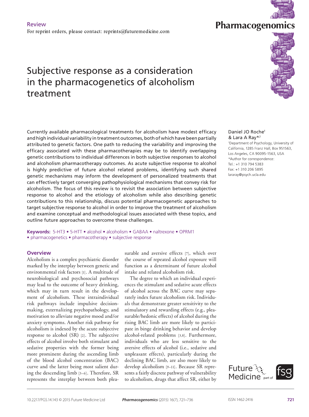 Pharmacogenomics