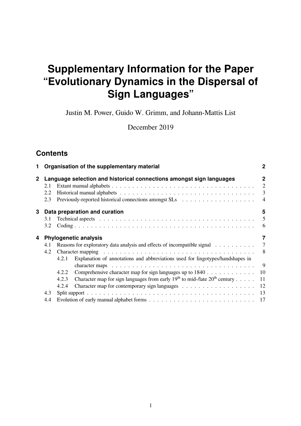 Evolutionary Dynamics in the Dispersal of Sign Languages”