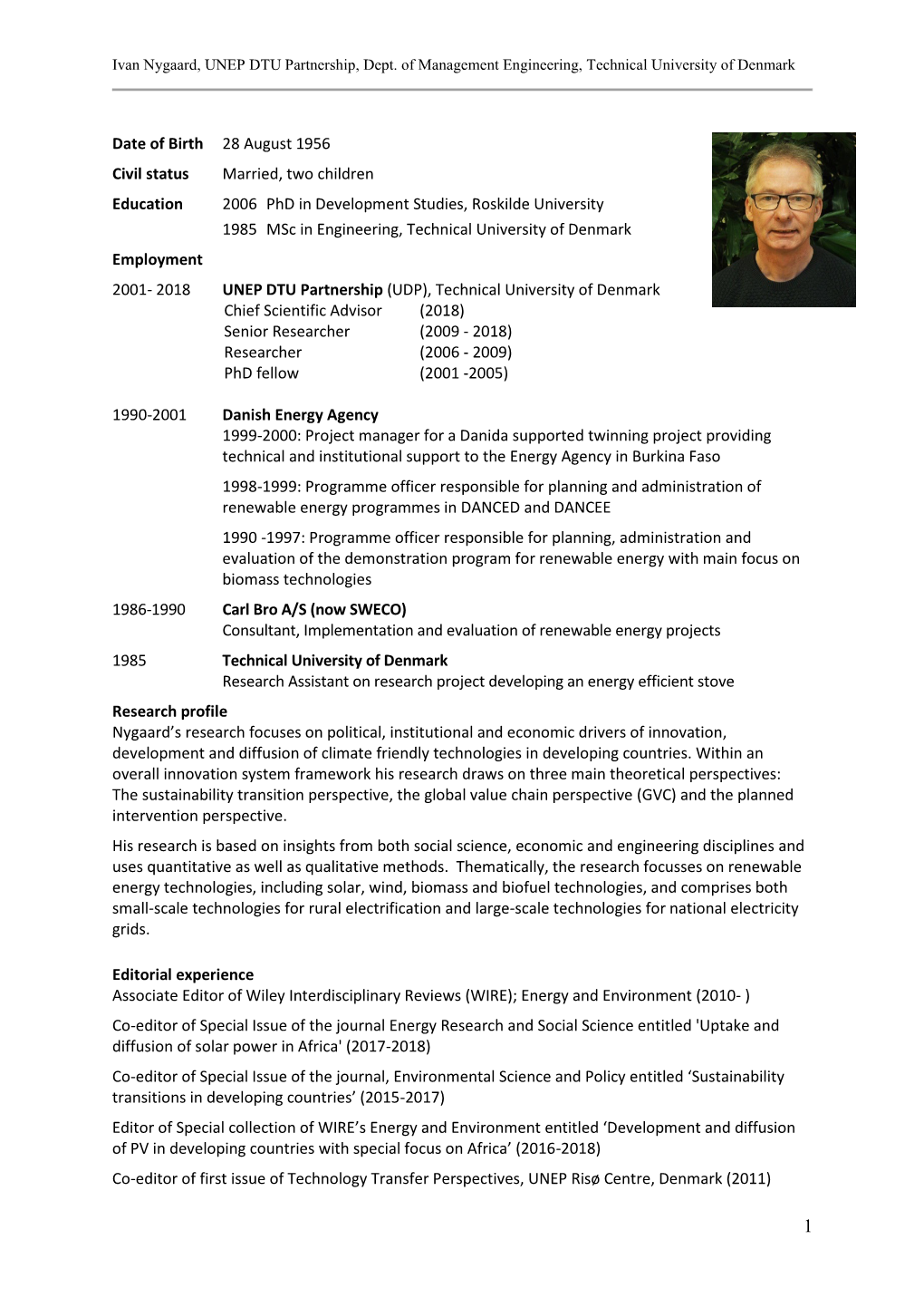 Ivan-Nygaard-Research-Cv-2018.Pdf