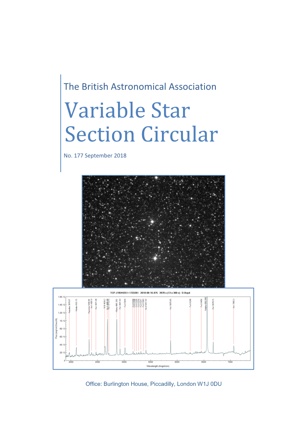 Variable Star Section Circular