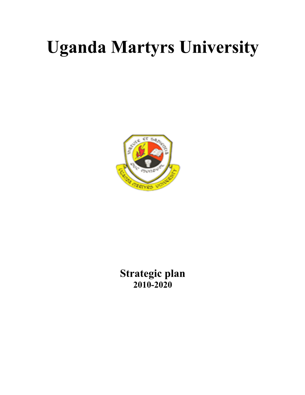 UMU Strategic Plan 2010-2020
