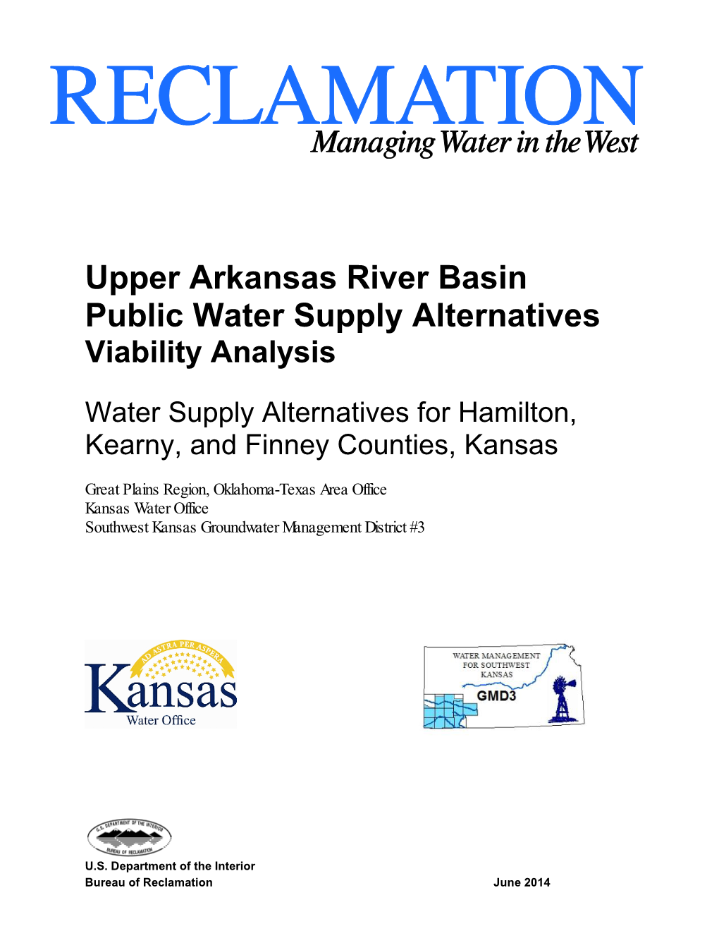 Upper Arkansas River Basin Public Water Supply Alternatives Viability Analysis