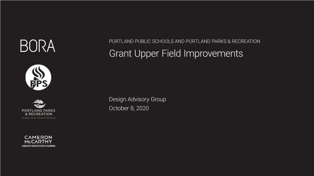 Grant Upper Field Improvements