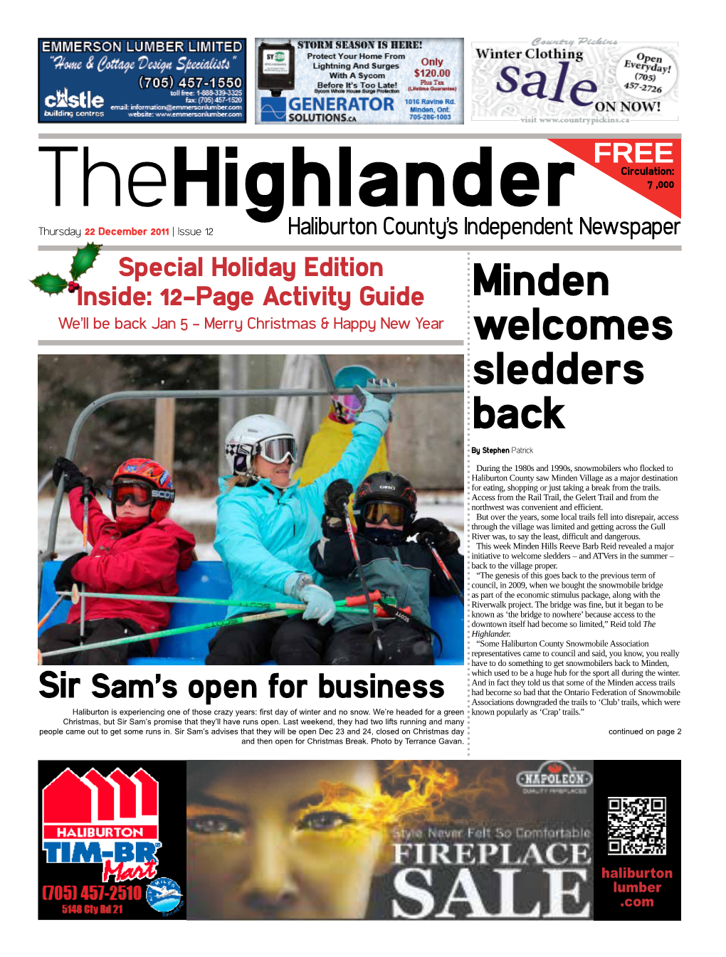 Minden Welcomes Sledders Back by Stephen Patrick