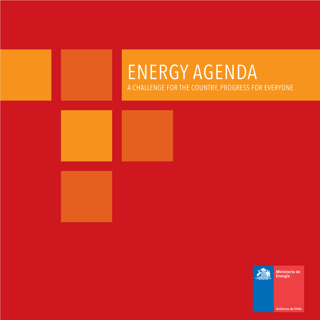 ENERGY AGENDA a Challenge for the Country, Progress for Everyone