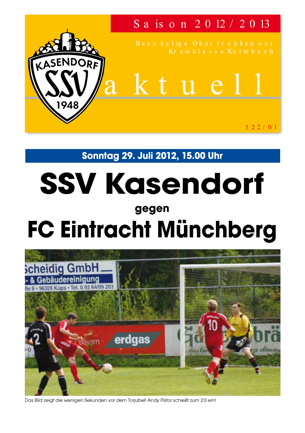 SSV Kasendorf Gegen FC Eintracht Münchberg