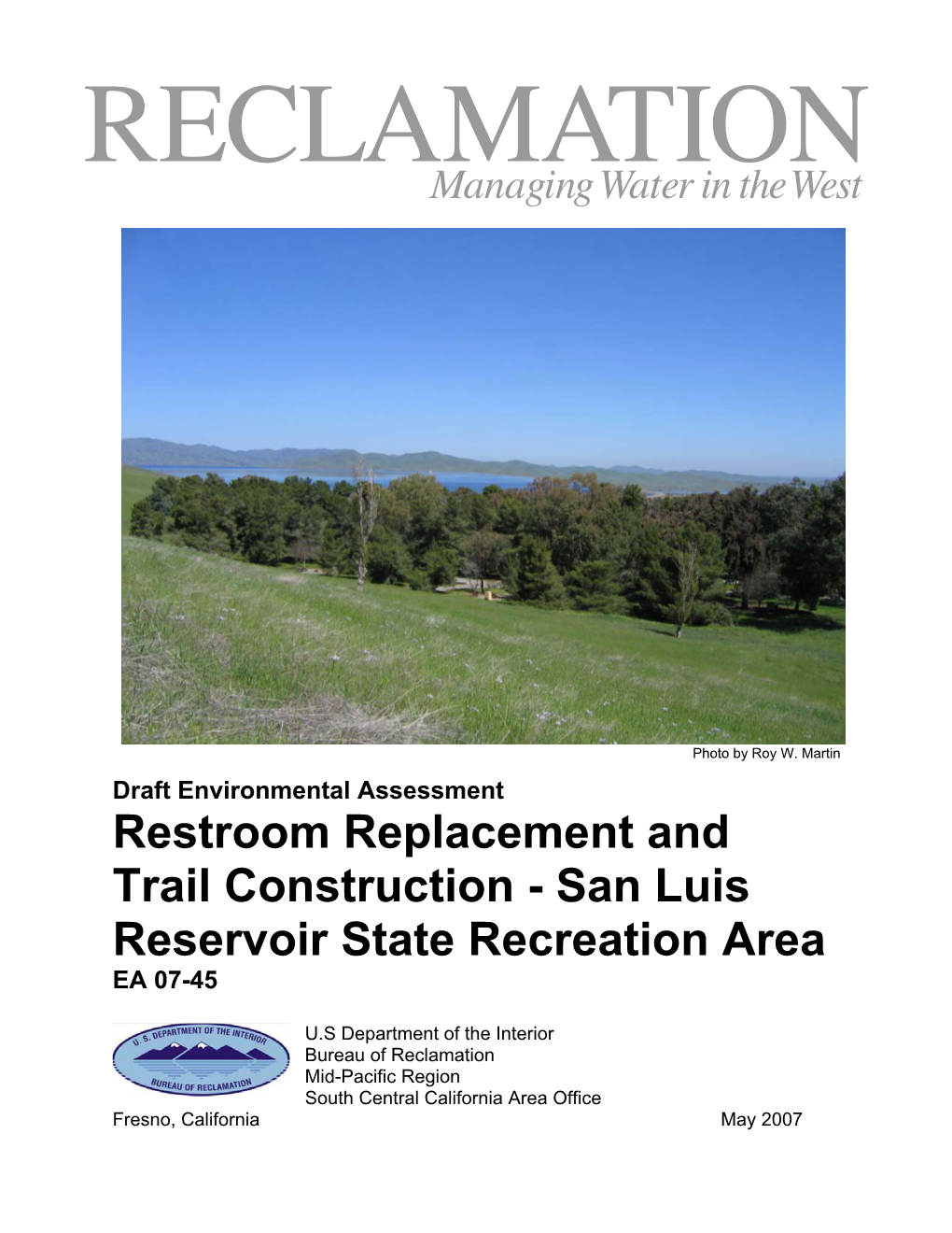 San Luis Reservoir State Recreation Area EA 07-45