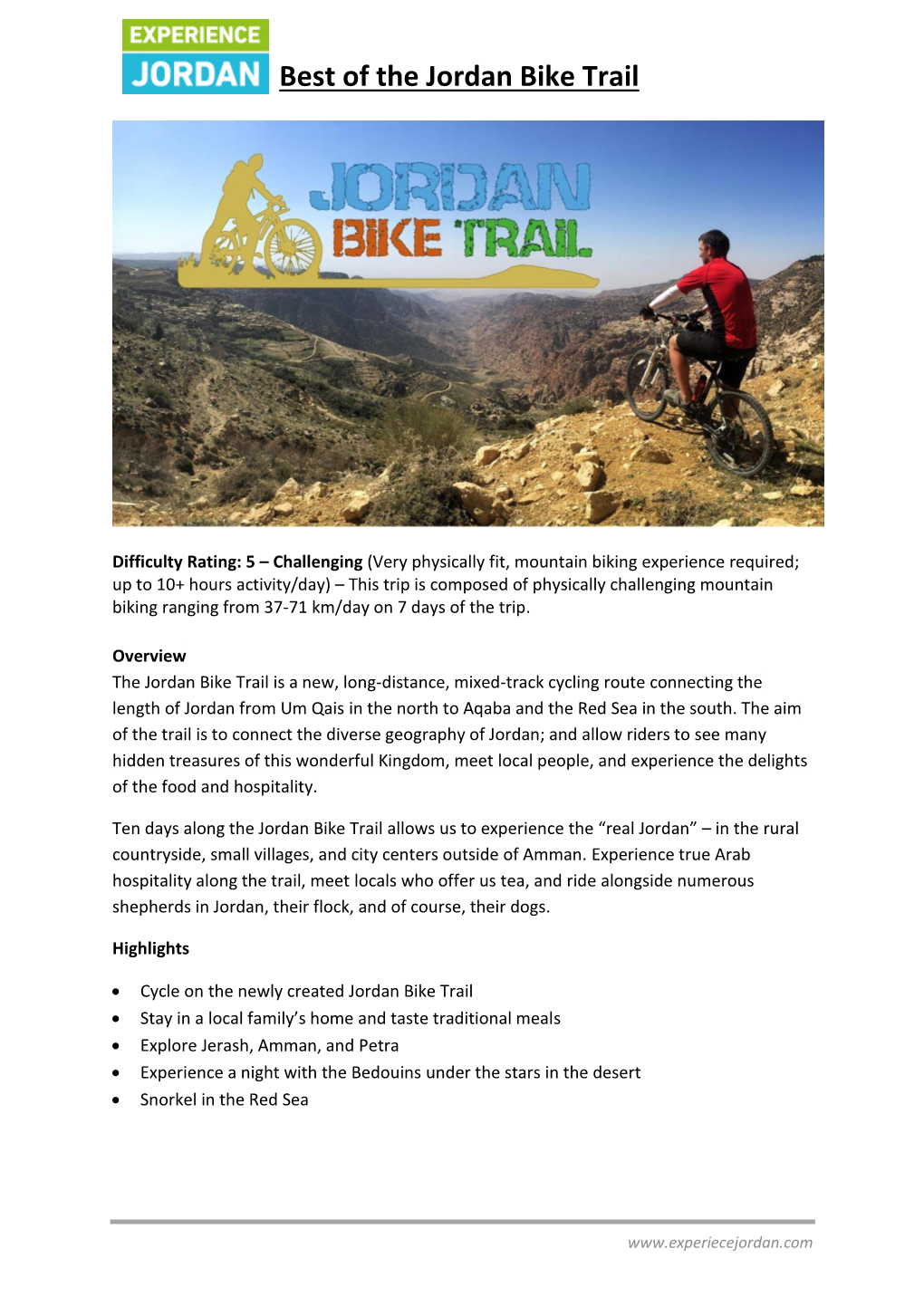 Best of the Jordan Bike Trail