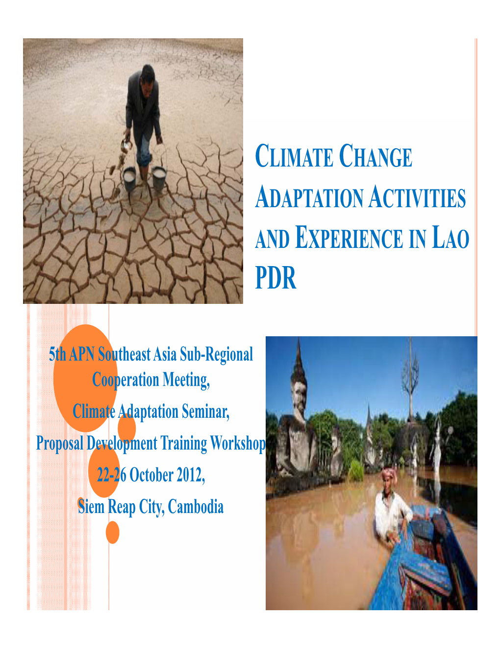 Climate Change Adaptation in Lao