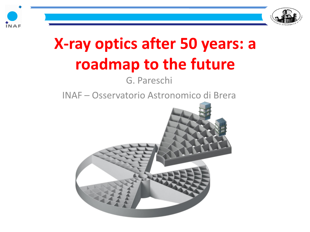 X-Ray Optics After 50 Years: a Roadmap to the Future G