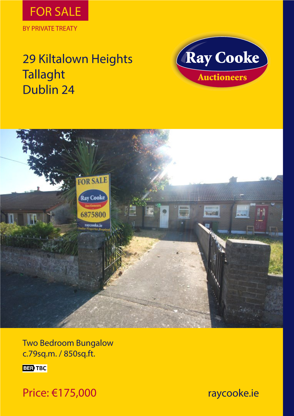 29 Kiltalown Heights Tallaght Dublin 24 for SALE