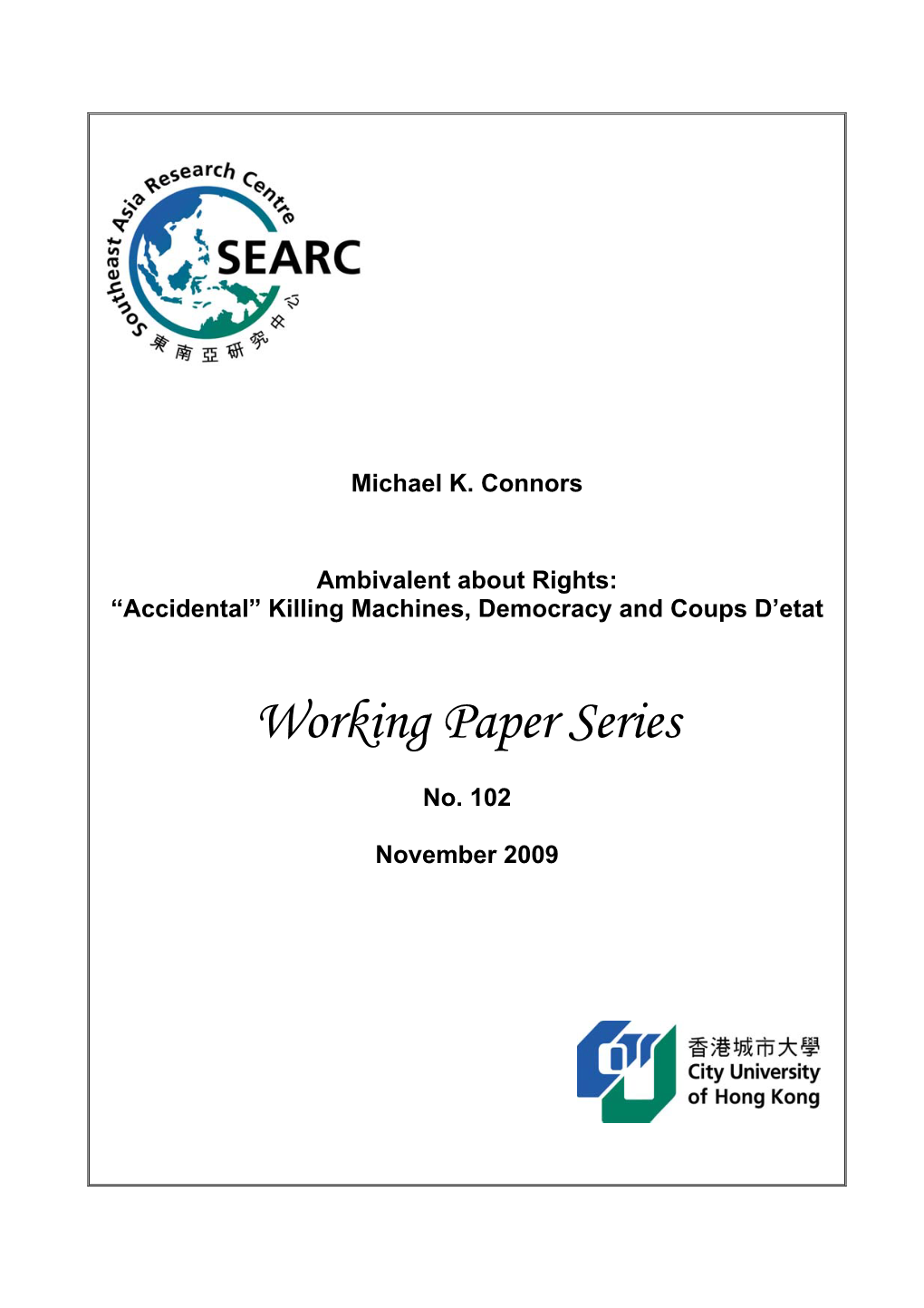 Working Paper Series