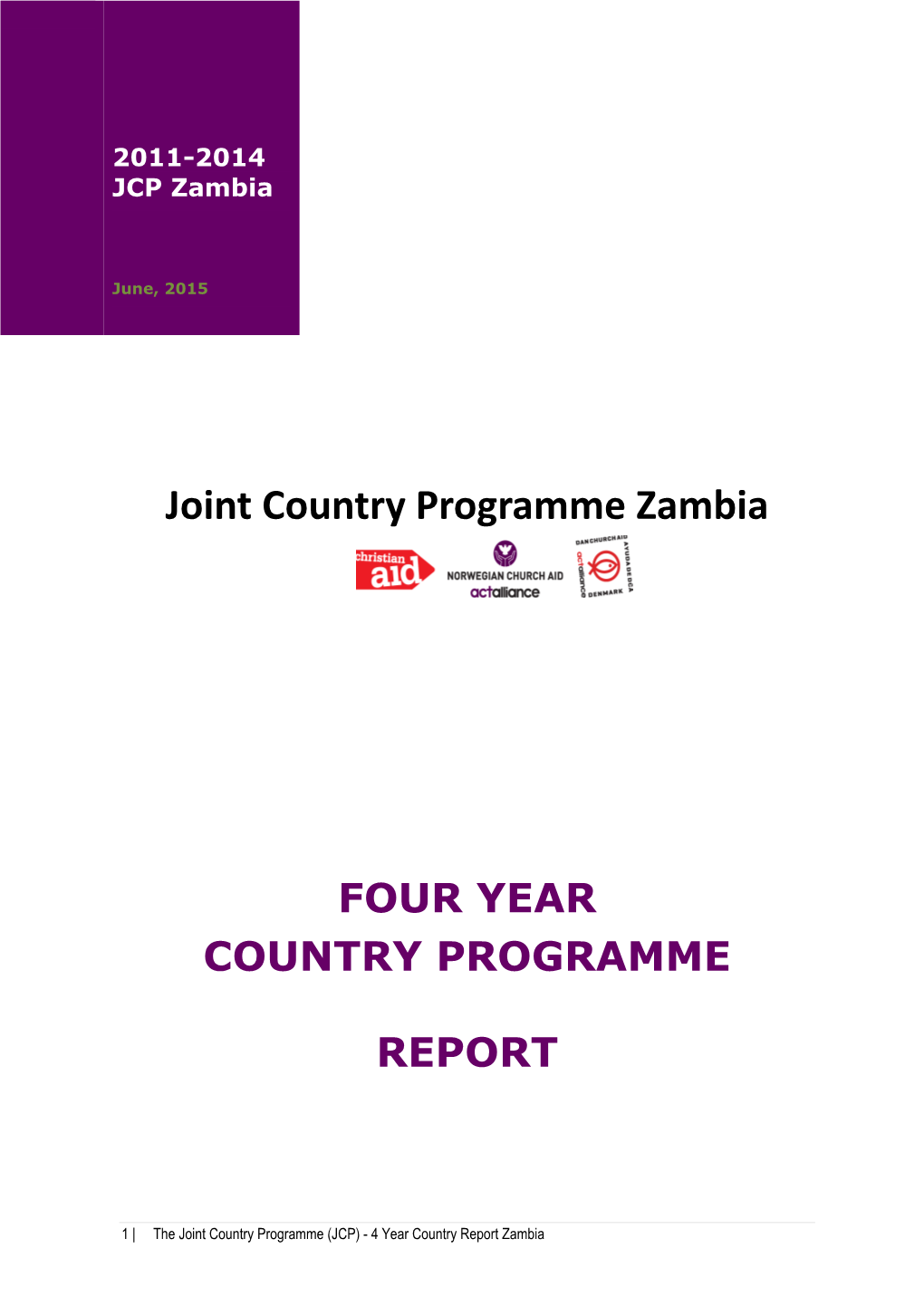 Joint Country Programme Zambia