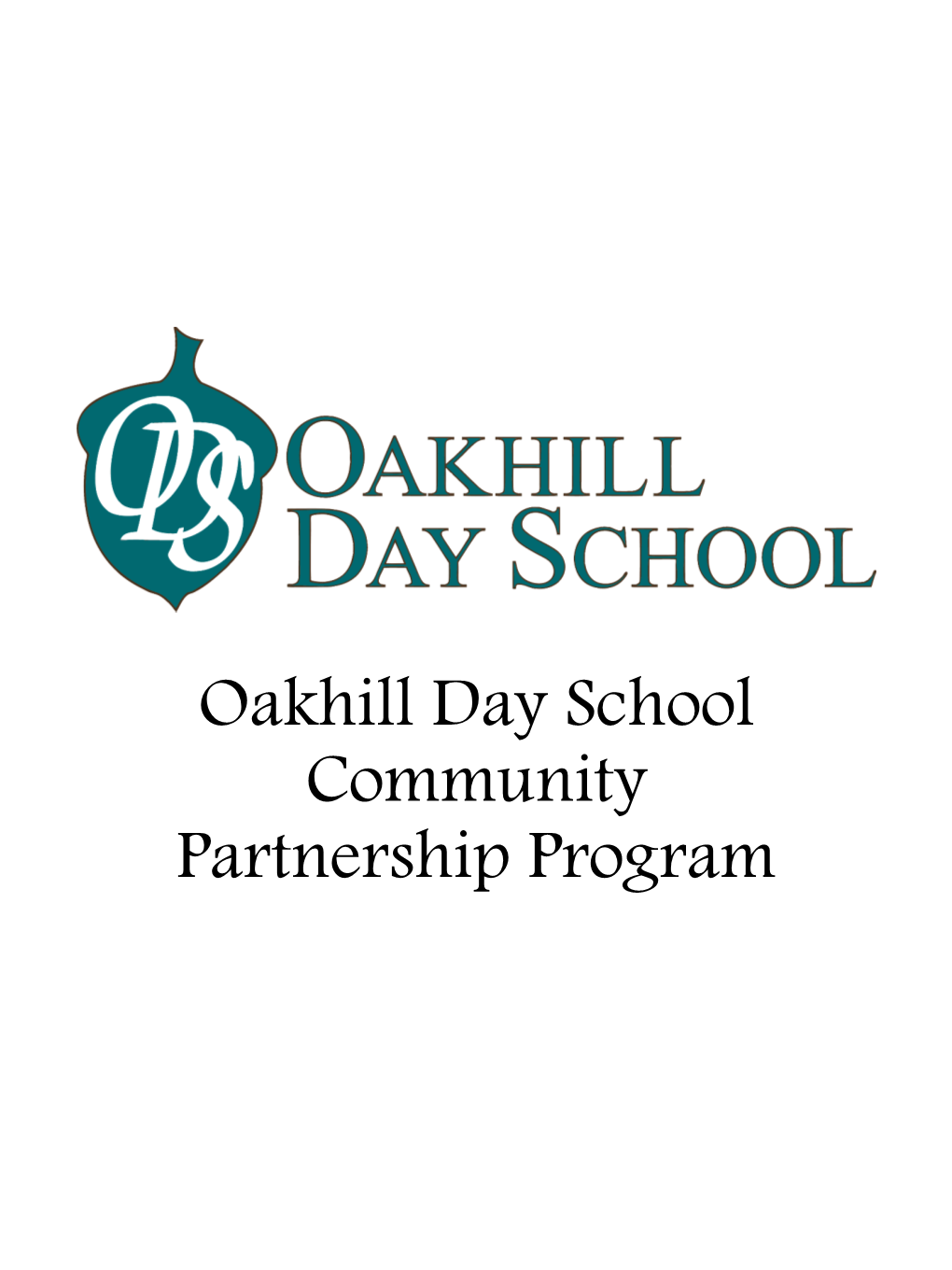 Oakhill Day School Community Partnership Program