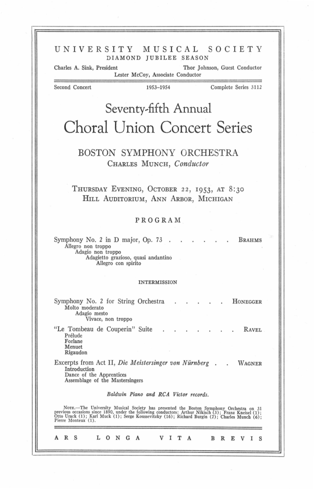 Choral Union Concert Series