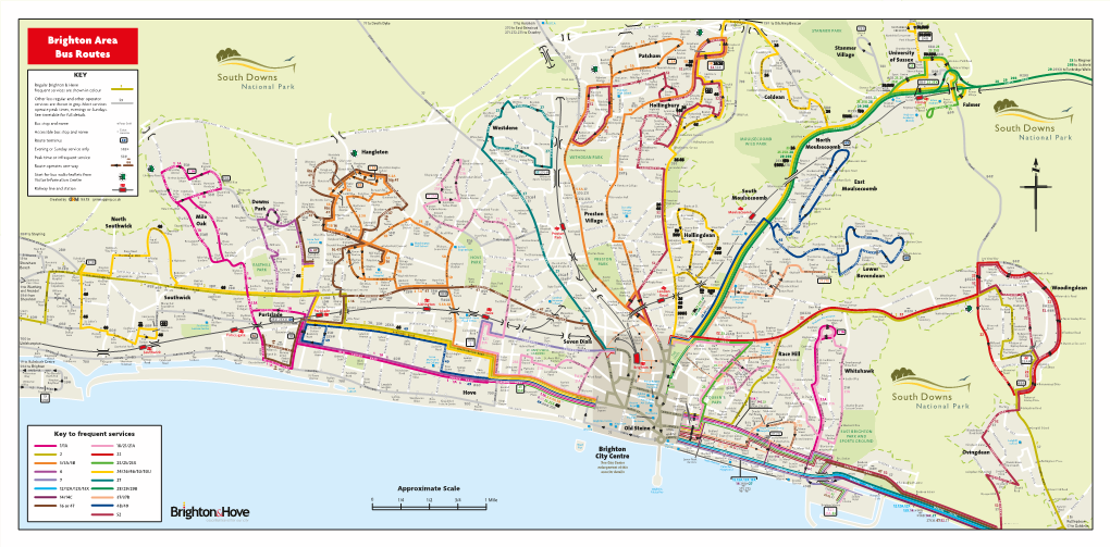 Brighton Area Bus Routes R I 12.12A.12X N H E D R I V S 13X.14