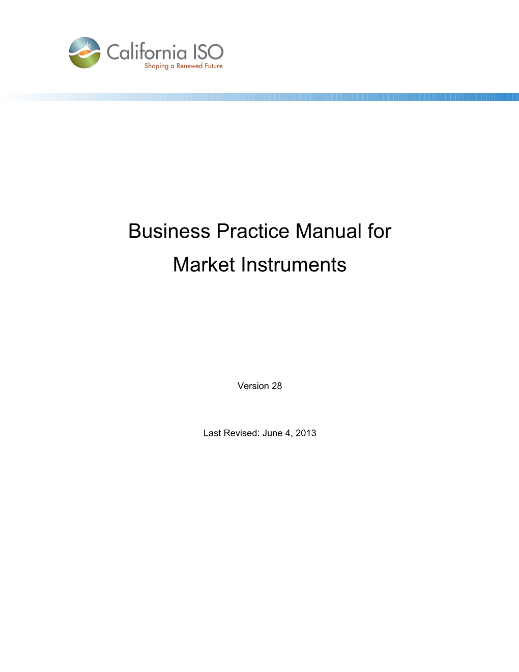 Business Practice Manual For s4