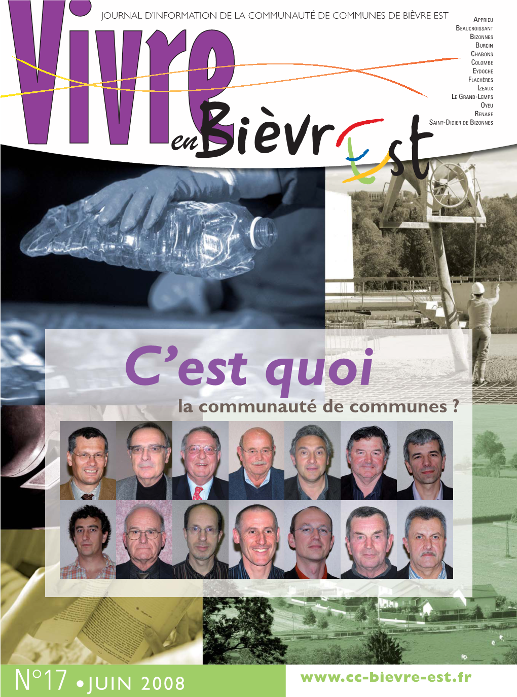 N°17 •JUIN 2008 La Communauté De Communes ?