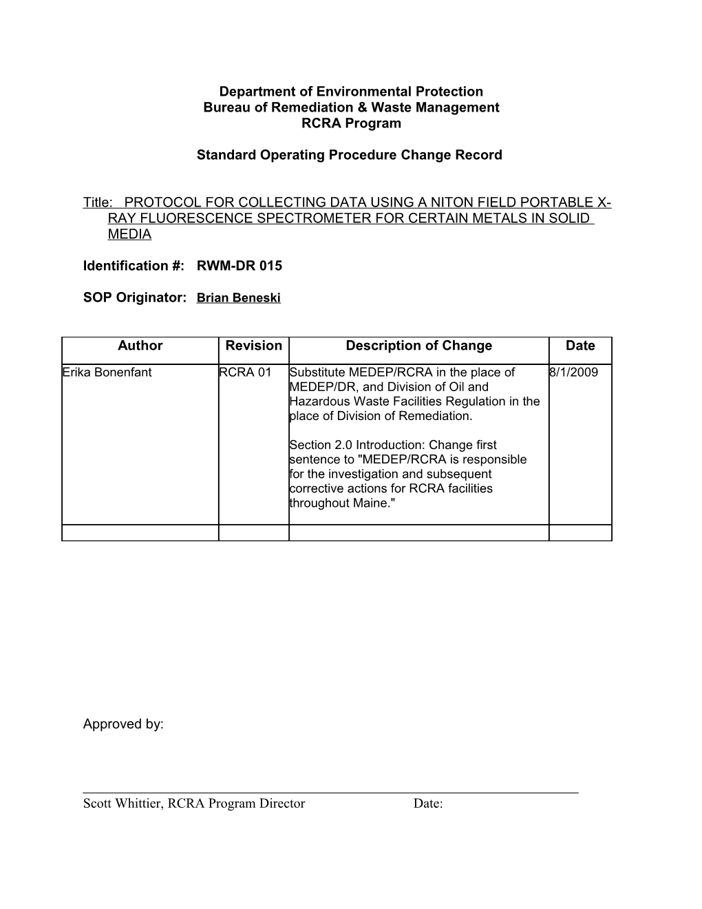 Protocol for Containizing Soil