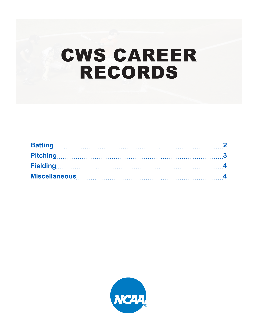 Cws Career Records