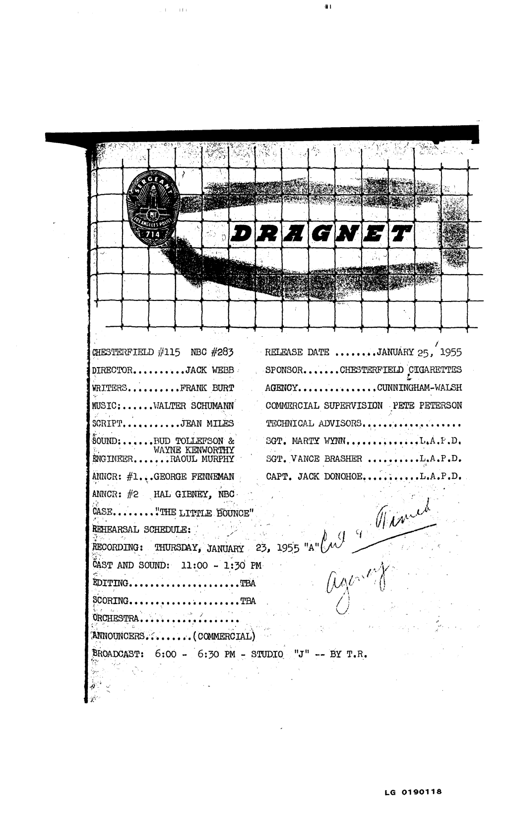 Dragnet 55-01-25 284 the Little Bounce.Pdf