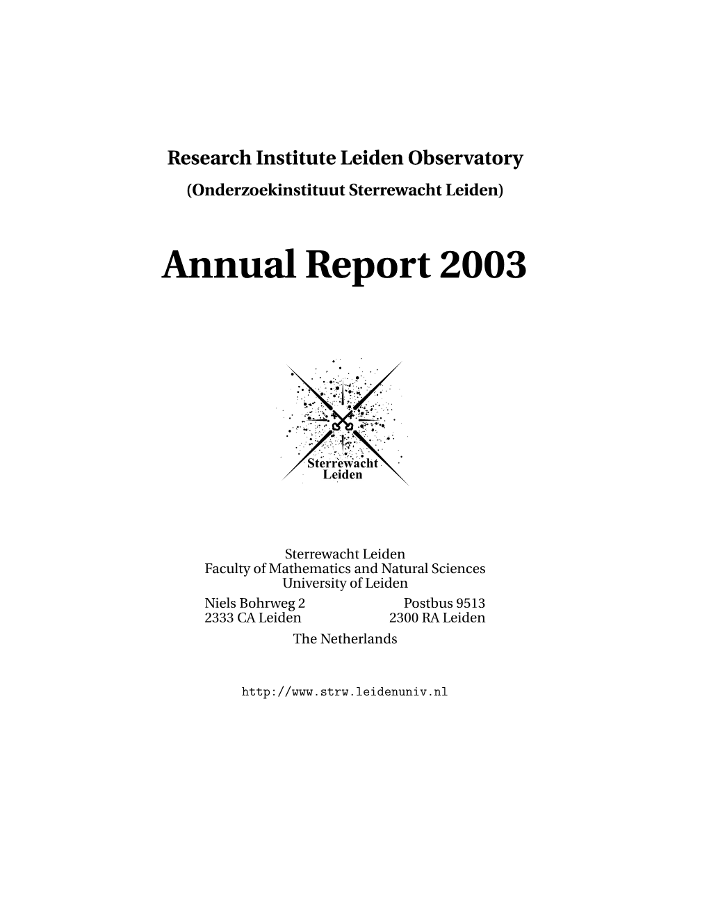 Annual Report 2003